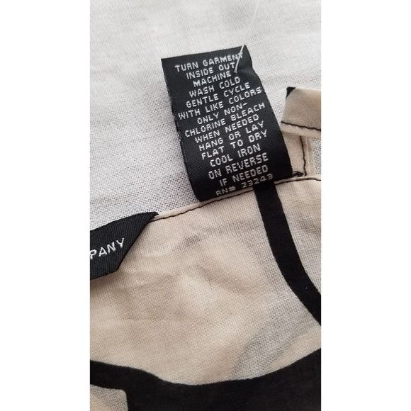 New York and Company Women's Size 8 Spaghetti Strap Black and Beige Top - Picture 8 of 10